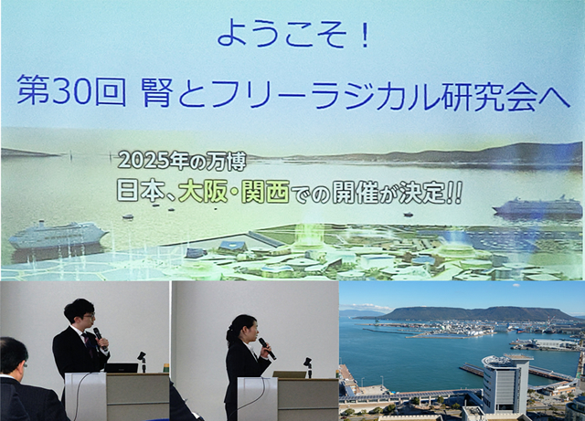 第30回腎とフリーラジカル研究会（高松11月24日）で4発表を行いました